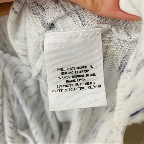 Akem + Kin by Anthro. Wrap Long Sleeve Top Gray Sz XXS - Picture 6 of 9